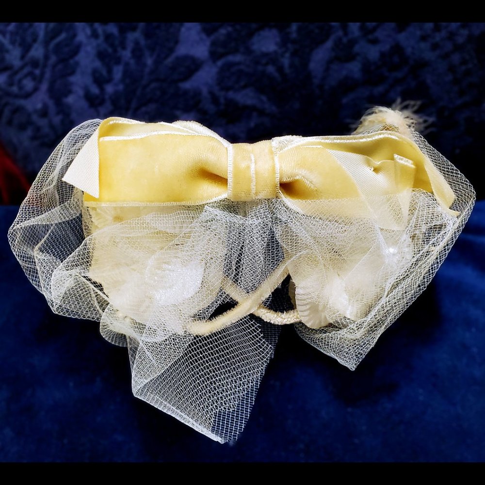 Vintage - 1954 Bridal Half-Hat With Original Box & Reciept - Picture 7 of 15